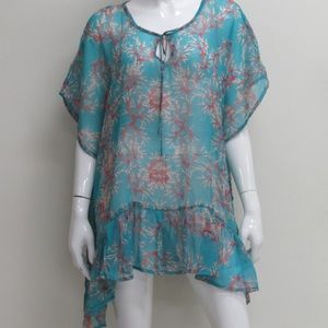 NWT printed Poncho